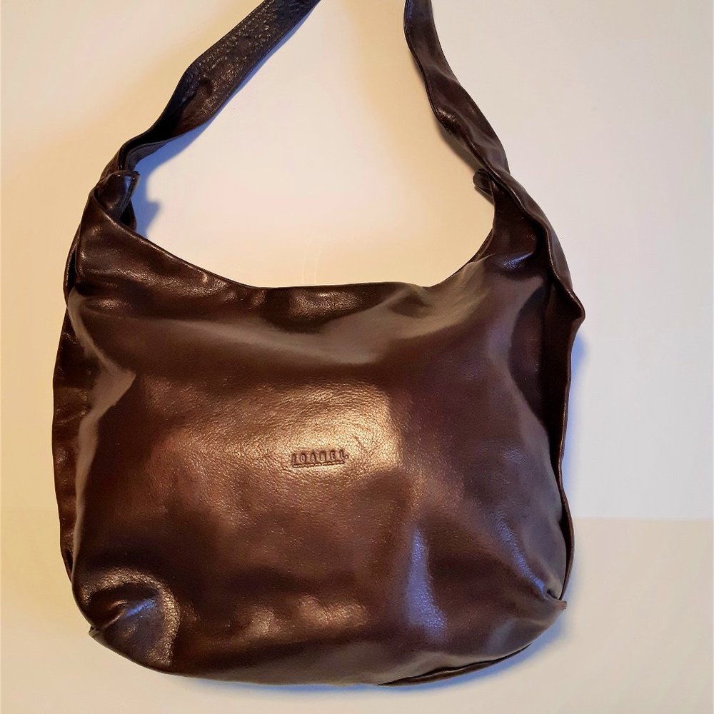 Joanel Chocolate Brown Leather Bag + Scarf 🎁